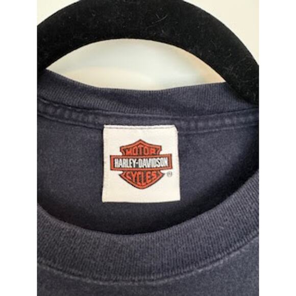 Harley Davidson Men's Authentic Large T-shirt Nags Head North Carolina Patriotic - Picture 5 of 6